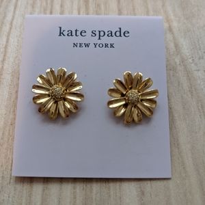 Kate Spade Gold Flower Stud Earrings